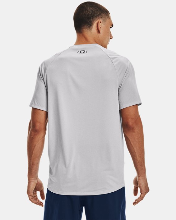 T-shirt a maniche corte UA Tech™ 2.0 Textured da uomo, Gray, pdpMainDesktop image number 1